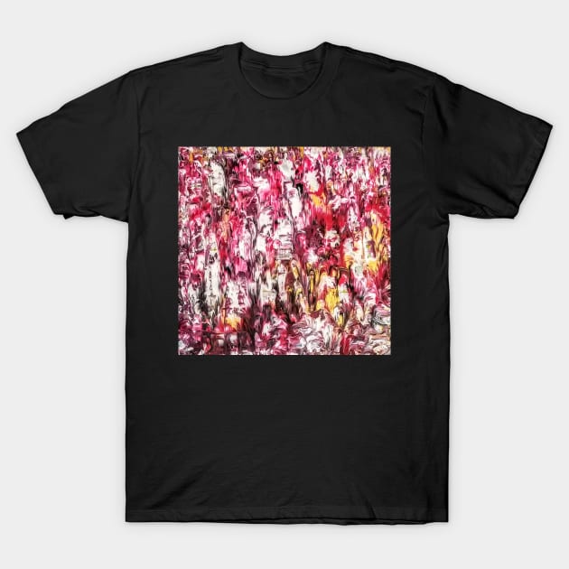 Abstract Pink T-Shirt by Klssaginaw